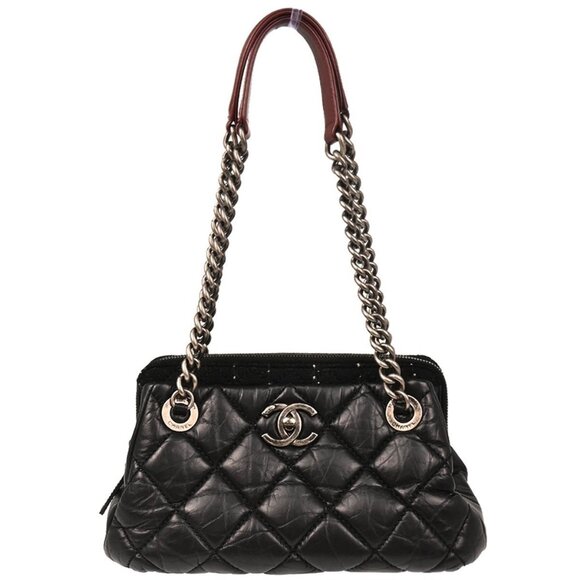 Chanel Black Calfskin Tote Handbag 195568 - Picture 1 of 11